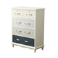 Glam Chest Bedroom Solid Wood Storage Chest in White with Drawers White Grey Blue 5 Clearhalo 'Bedroom Furniture' 'Dressers & Chests' 'dressers_chests' 'furn' 'furn_dressers_chests' 'Furniture' 6261430