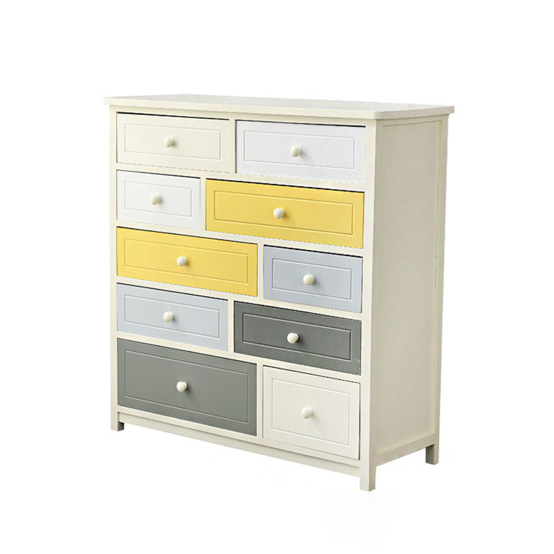 Glam Chest Bedroom Solid Wood Storage Chest in White with Drawers Grey-Yellow-Beige 10 Clearhalo 'Bedroom Furniture' 'Dressers & Chests' 'dressers_chests' 'furn' 'furn_dressers_chests' 'Furniture' 6261450