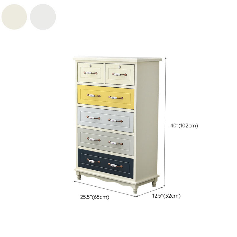 Glam Chest Bedroom Solid Wood Storage Chest in White with Drawers Clearhalo 'Bedroom Furniture' 'Dressers & Chests' 'dressers_chests' 'furn' 'furn_dressers_chests' 'Furniture' 6261457