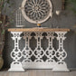 Wood Rectangle Console Table Distressed Accent Table for Hall