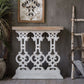 Wood Rectangle Console Table Distressed Accent Table for Hall