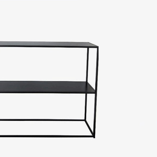 31.5" Tall Modern Console Table Iron Accent Table with Shelf Clearhalo 'Console Tables' 'console_tables' 'Entry & Mudroom Furniture' 'furn' 'furn_console_tables' 'Furniture' 6261946