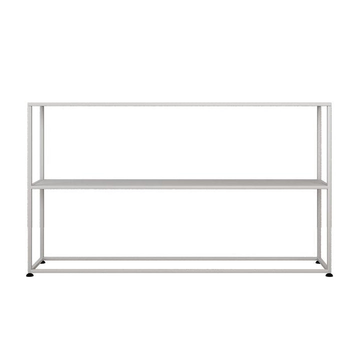 31.5" Tall Modern Console Table Iron Accent Table with Shelf 47"L x 10"W x 31.5"H White Clearhalo 'Console Tables' 'console_tables' 'Entry & Mudroom Furniture' 'furn' 'furn_console_tables' 'Furniture' 6261947