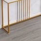 Glam Console Accent Table Antieke afwerking Bafe -consoletafel in marmer