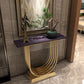 Glam Console Accent Table Antique Finish Rectangle Sofa Console Table