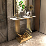 Glam Console Accent Table Antique Finish Rectangle Sofa Console Table