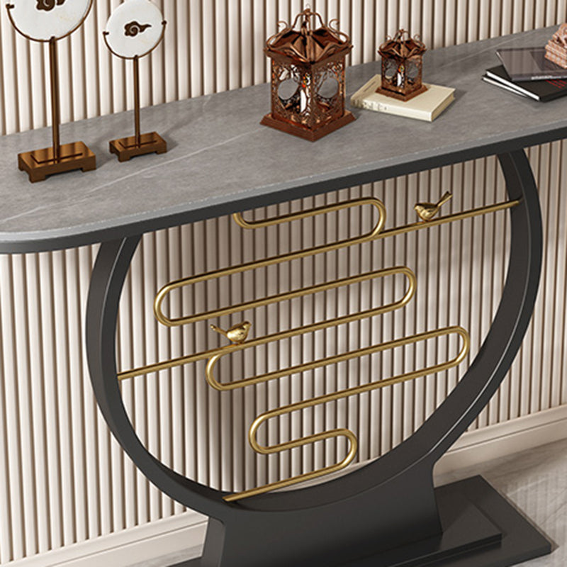 Tavolo da console moderna alta 31,5 pollici con 1 scaffale