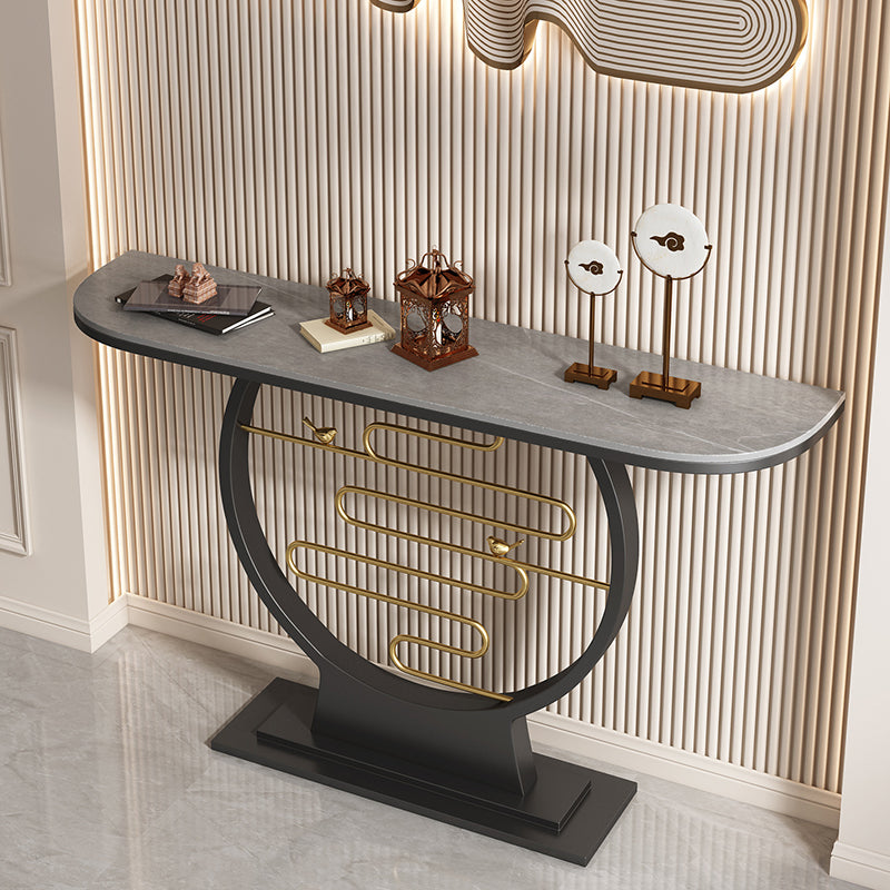 Tavolo da console moderna alta 31,5 pollici con 1 scaffale