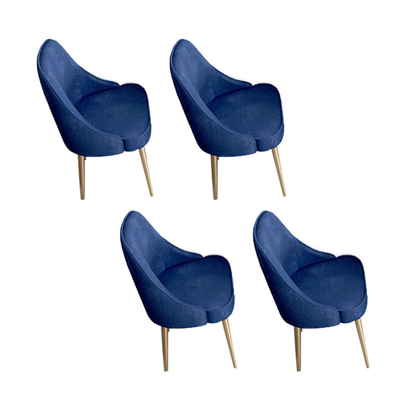 Modern Dining Set with Velvet Chairs 1/4/5/7 Pieces Dinette Set 4 Blue Chairs Clearhalo 'Dining Room Sets' 'Dining Tables & Seating' 'dining_room_set' 'furn' 'furn_dining_room_set' 'Furniture' 'Kitchen & Dining Furniture' 6262534