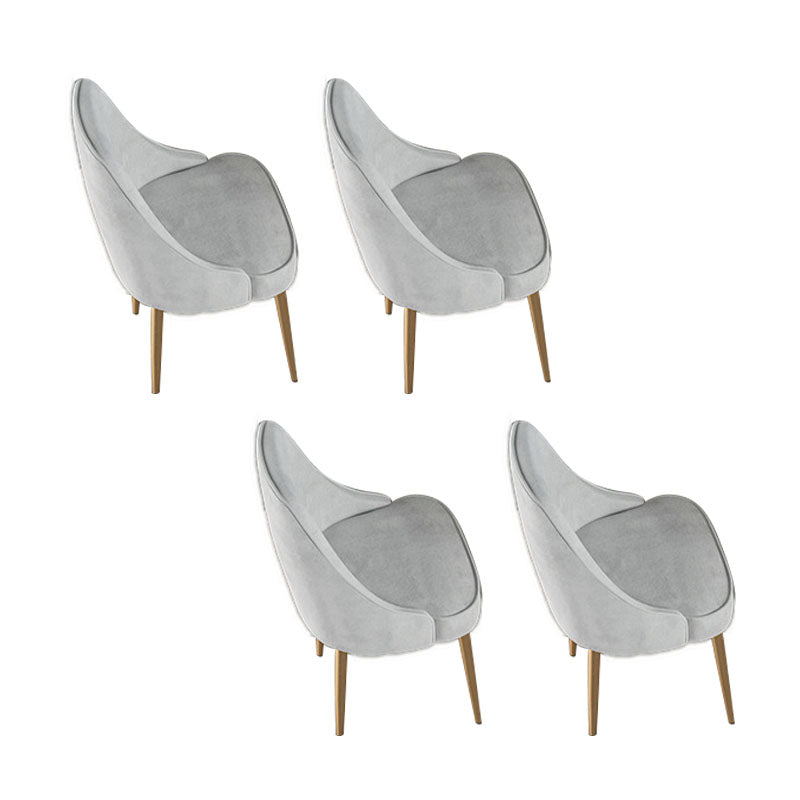 Modern Dining Set with Velvet Chairs 1/4/5/7 Pieces Dinette Set 4 Grey Chairs Clearhalo 'Dining Room Sets' 'Dining Tables & Seating' 'dining_room_set' 'furn' 'furn_dining_room_set' 'Furniture' 'Kitchen & Dining Furniture' 6262535