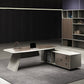 Moderne Holzbüro-Executive Desk L-Form Office Desk mit Schubladen