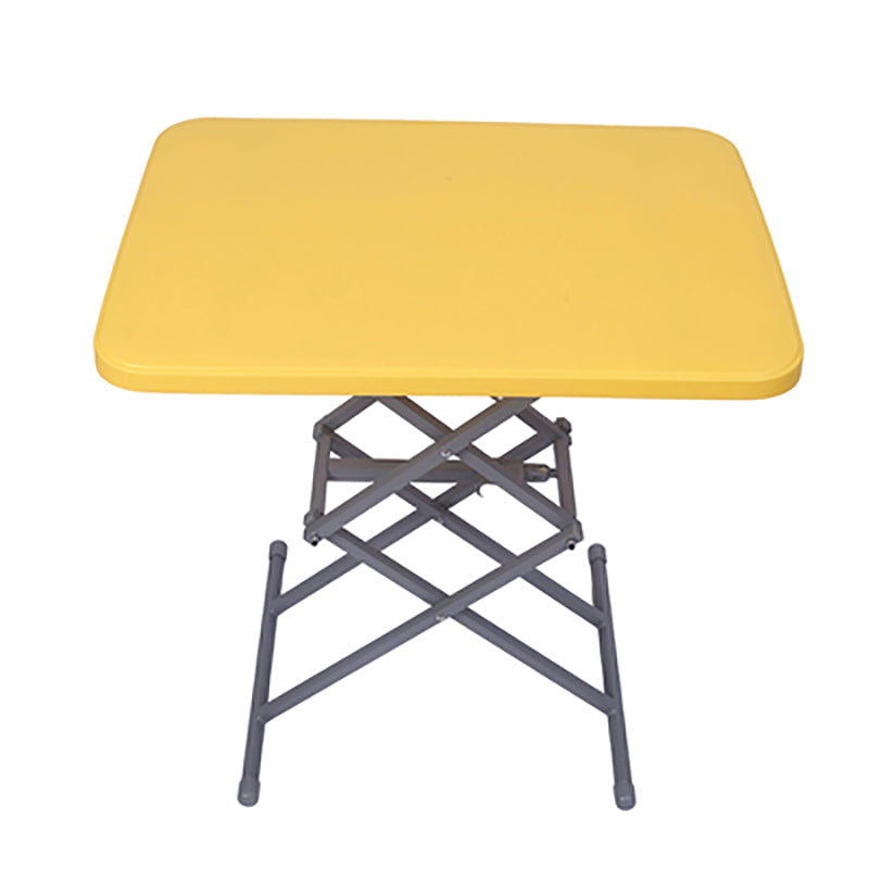 Bureau d'écriture en plastique contemporain pliant bureau de bureau à domicile rectangulaire