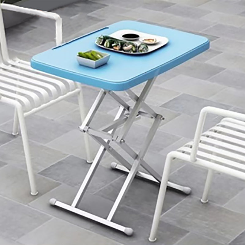 Bureau d'écriture en plastique contemporain pliant bureau de bureau à domicile rectangulaire