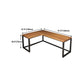 Contemporary Style Writing Desk Solid Wood L-Shape Office Desk Clearhalo 'furn' 'furn_office_desk' 'Furniture' 'Office Desks' 'Office Furniture' 'office_desk' 6262914