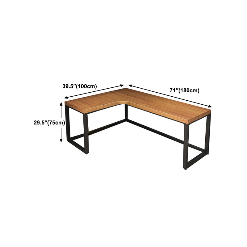 Contemporary Style Writing Desk Solid Wood L-Shape Office Desk Clearhalo 'furn' 'furn_office_desk' 'Furniture' 'Office Desks' 'Office Furniture' 'office_desk' 6262922