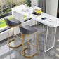 Contemporary Style Counter Stool Bar-height Bar Stool with Metal Base Clearhalo 'Bar Furniture' 'Bar Stools' 'bar_stools' 'furn' 'furn_bar_stools' 'Furniture' 'Kitchen & Dining Furniture' 6263005