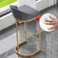Contemporary Style Counter Stool Bar-height Bar Stool with Metal Base Clearhalo 'Bar Furniture' 'Bar Stools' 'bar_stools' 'furn' 'furn_bar_stools' 'Furniture' 'Kitchen & Dining Furniture' 6263011