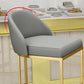 Contemporary Style Counter Stool Bar-height Bar Stool with Metal Base Clearhalo 'Bar Furniture' 'Bar Stools' 'bar_stools' 'furn' 'furn_bar_stools' 'Furniture' 'Kitchen & Dining Furniture' 6263013