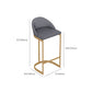 Contemporary Style Counter Stool Bar-height Bar Stool with Metal Base Clearhalo 'Bar Furniture' 'Bar Stools' 'bar_stools' 'furn' 'furn_bar_stools' 'Furniture' 'Kitchen & Dining Furniture' 6263016