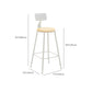 Contemporary Style Counter Stool Bar-height Bar Stool with Metal Base Clearhalo 'Bar Furniture' 'Bar Stools' 'bar_stools' 'furn' 'furn_bar_stools' 'Furniture' 'Kitchen & Dining Furniture' 6263017