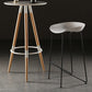 Tabouret de bar en plastique sans accoudoirs, hauteur de comptoir, tabouret moderne d'intérieur pour salon
