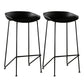 Tabouret de bar en plastique sans accoudoirs, hauteur de comptoir, tabouret moderne d'intérieur pour salon