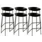 Tabouret de bar en plastique sans accoudoirs, hauteur de comptoir, tabouret moderne d'intérieur pour salon