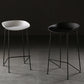 Tabouret de bar en plastique sans accoudoirs, hauteur de comptoir, tabouret moderne d'intérieur pour salon