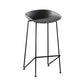 Tabouret de bar en plastique sans accoudoirs, hauteur de comptoir, tabouret moderne d'intérieur pour salon