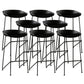 Tabouret de bar en plastique sans accoudoirs, hauteur de comptoir, tabouret moderne d'intérieur pour salon