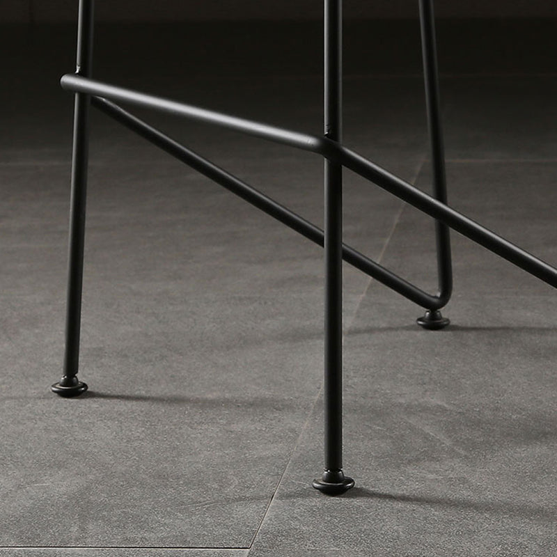 Tabouret de bar en plastique sans accoudoirs, hauteur de comptoir, tabouret moderne d'intérieur pour salon