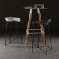 Tabouret de bar en plastique sans accoudoirs, hauteur de comptoir, tabouret moderne d'intérieur pour salon