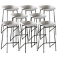 Tabouret de bar en plastique sans accoudoirs, hauteur de comptoir, tabouret moderne d'intérieur pour salon