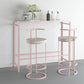 Contemporary Upholstered Counter Stool Bar-height Bar Stool with Metal Base Clearhalo 'Bar Furniture' 'Bar Stools' 'bar_stools' 'furn' 'furn_bar_stools' 'Furniture' 'Kitchen & Dining Furniture' 6263258