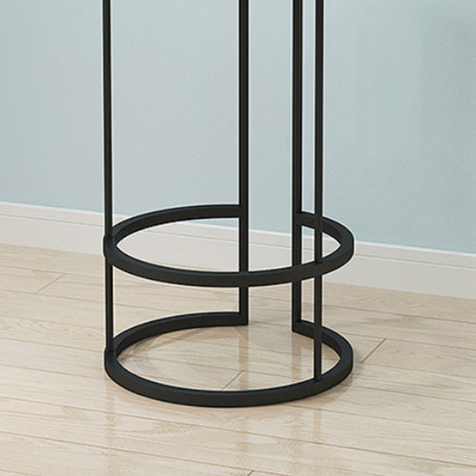 Contemporary Upholstered Counter Stool Bar-height Bar Stool with Metal Base Clearhalo 'Bar Furniture' 'Bar Stools' 'bar_stools' 'furn' 'furn_bar_stools' 'Furniture' 'Kitchen & Dining Furniture' 6263264