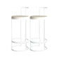 Contemporary Upholstered Counter Stool Bar-height Bar Stool with Metal Base White 2 Piece Set Clearhalo 'Bar Furniture' 'Bar Stools' 'bar_stools' 'furn' 'furn_bar_stools' 'Furniture' 'Kitchen & Dining Furniture' 6263272