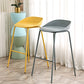 Indoor Plastic and Metal Bar Stool Modern Low Back Armless Bar Stool Clearhalo 'Bar Furniture' 'Bar Stools' 'bar_stools' 'furn' 'furn_bar_stools' 'Furniture' 'Kitchen & Dining Furniture' 6263280