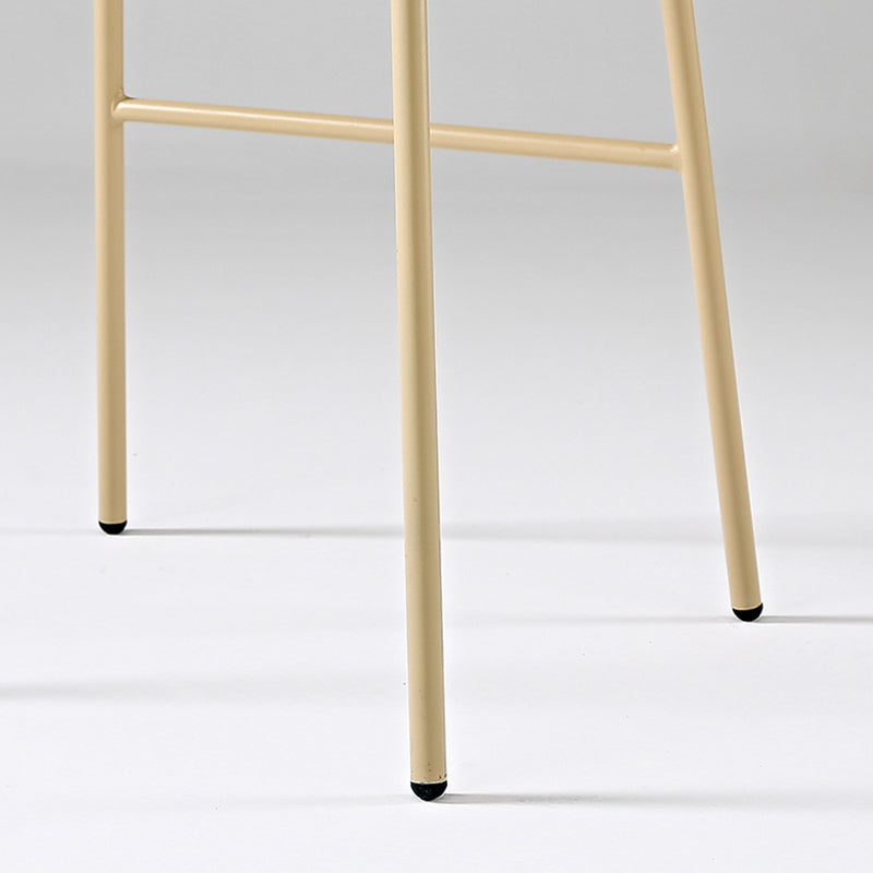 Indoor Plastic and Metal Bar Stool Modern Low Back Armless Bar Stool Clearhalo 'Bar Furniture' 'Bar Stools' 'bar_stools' 'furn' 'furn_bar_stools' 'Furniture' 'Kitchen & Dining Furniture' 6263290