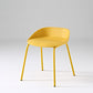 Indoor Plastic and Metal Bar Stool Modern Low Back Armless Bar Stool Yellow 1 Piece Short Stool(18"H) Clearhalo 'Bar Furniture' 'Bar Stools' 'bar_stools' 'furn' 'furn_bar_stools' 'Furniture' 'Kitchen & Dining Furniture' 6263323