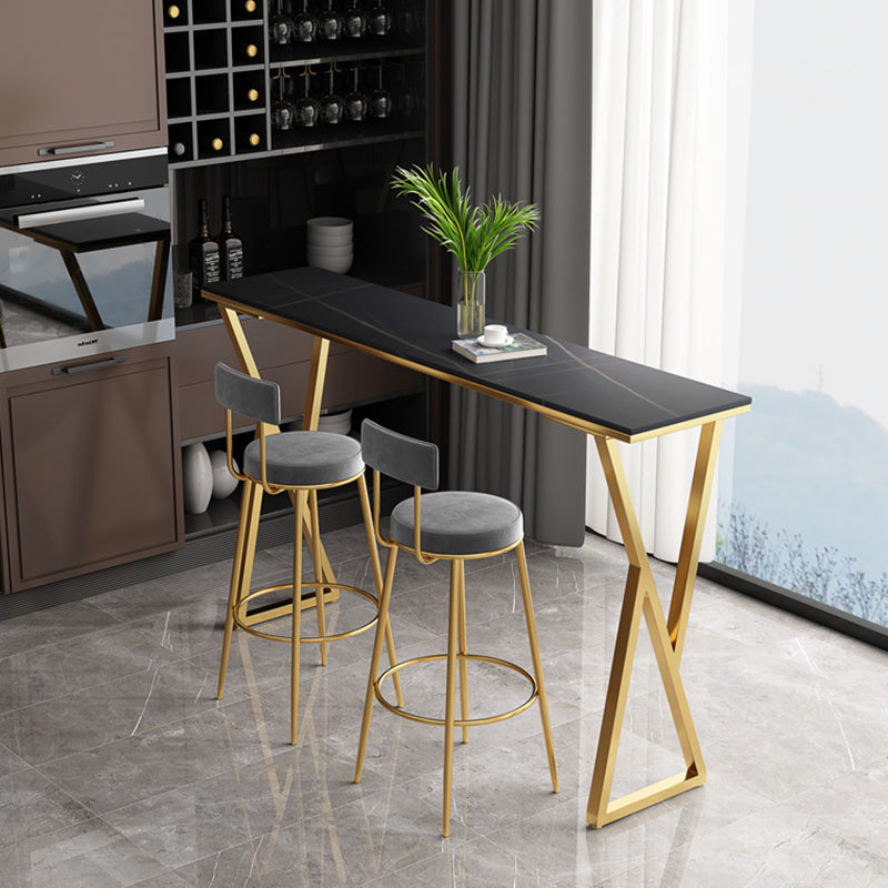 Tabouret de comptoir en velours scandinave tabouret de bar à hauteur pour le salon