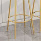 Tabouret de comptoir en velours scandinave tabouret de bar à hauteur pour le salon