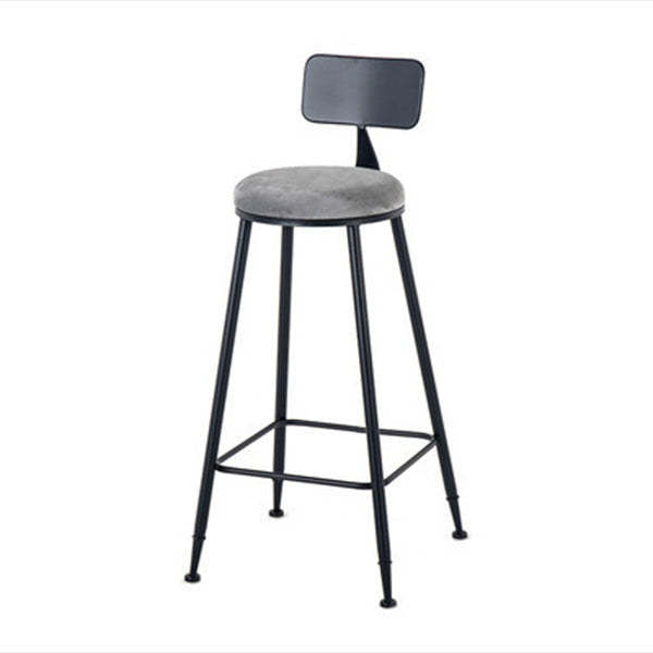 Modern Style Upholstered Counter Stool Bar-height Bar Stool with Footrest Clearhalo 'Bar Furniture' 'Bar Stools' 'bar_stools' 'furn' 'furn_bar_stools' 'Furniture' 'Kitchen & Dining Furniture' 6263448