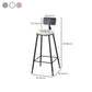 Modern Style Upholstered Counter Stool Bar-height Bar Stool with Footrest Clearhalo 'Bar Furniture' 'Bar Stools' 'bar_stools' 'furn' 'furn_bar_stools' 'Furniture' 'Kitchen & Dining Furniture' 6263489