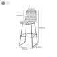 Modern Style Upholstered Counter Stool Bar-height Bar Stool with Footrest Clearhalo 'Bar Furniture' 'Bar Stools' 'bar_stools' 'furn' 'furn_bar_stools' 'Furniture' 'Kitchen & Dining Furniture' 6263491