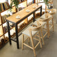 Scandinavian Bar Stool Ash Solid Wood Frame Bar Height Stool