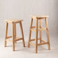 Contemporary Backless Square Seat Indoor Solid Wood Bar Stool Clearhalo 'Bar Furniture' 'Bar Stools' 'bar_stools' 'furn' 'furn_bar_stools' 'Furniture' 'Kitchen & Dining Furniture' 6263512