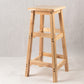 Contemporary Backless Square Seat Indoor Solid Wood Bar Stool 1 Piece Bar Stool(28"H) Clearhalo 'Bar Furniture' 'Bar Stools' 'bar_stools' 'furn' 'furn_bar_stools' 'Furniture' 'Kitchen & Dining Furniture' 6263514