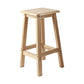 Contemporary Backless Square Seat Indoor Solid Wood Bar Stool 1 Piece Counter Stool (23.5"H) Clearhalo 'Bar Furniture' 'Bar Stools' 'bar_stools' 'furn' 'furn_bar_stools' 'Furniture' 'Kitchen & Dining Furniture' 6263528