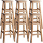 Contemporary Backless Square Seat Indoor Solid Wood Bar Stool 6 Piece Set Bar Stool(28"H) Clearhalo 'Bar Furniture' 'Bar Stools' 'bar_stools' 'furn' 'furn_bar_stools' 'Furniture' 'Kitchen & Dining Furniture' 6263539