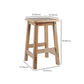 Contemporary Backless Square Seat Indoor Solid Wood Bar Stool Clearhalo 'Bar Furniture' 'Bar Stools' 'bar_stools' 'furn' 'furn_bar_stools' 'Furniture' 'Kitchen & Dining Furniture' 6263546